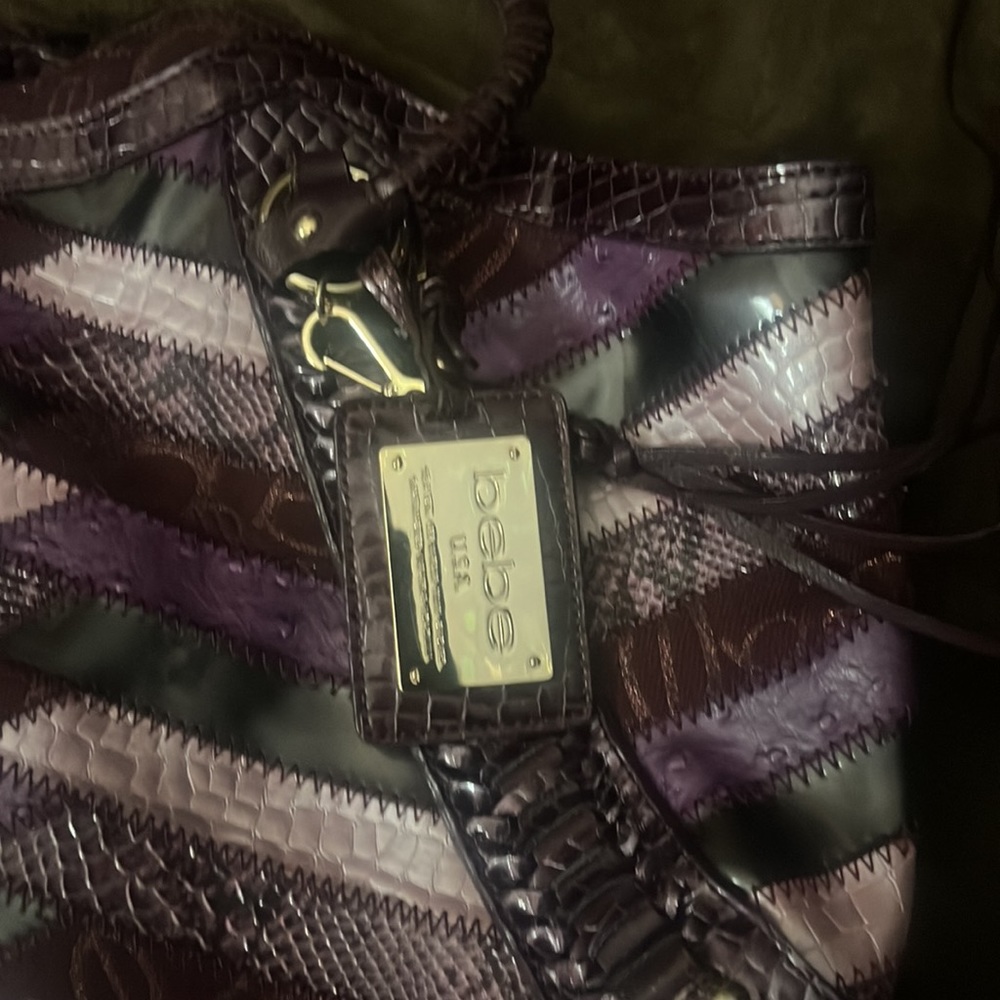 Gently Used Patchwork Bebe Handbag - image 2